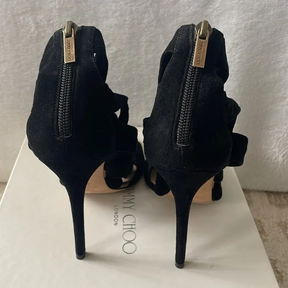 Jimmy Choo suede knot heels - Picture 3 of 9